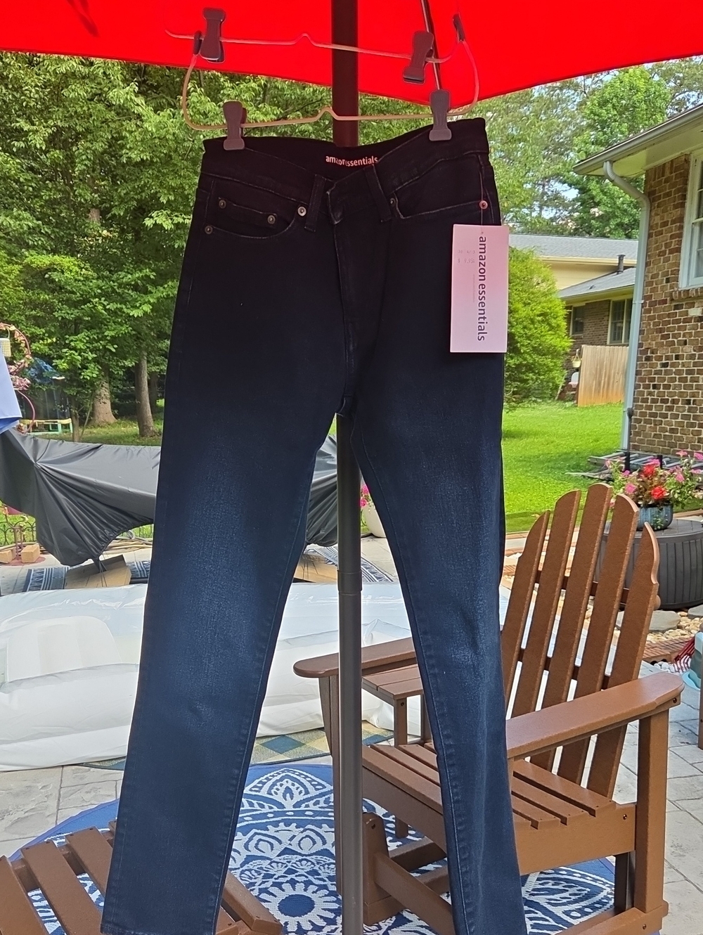 Amazon Essentials Black-to-Indigo Skinny Jeans